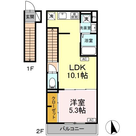 グラナーデ成城学園前Ｂの間取り