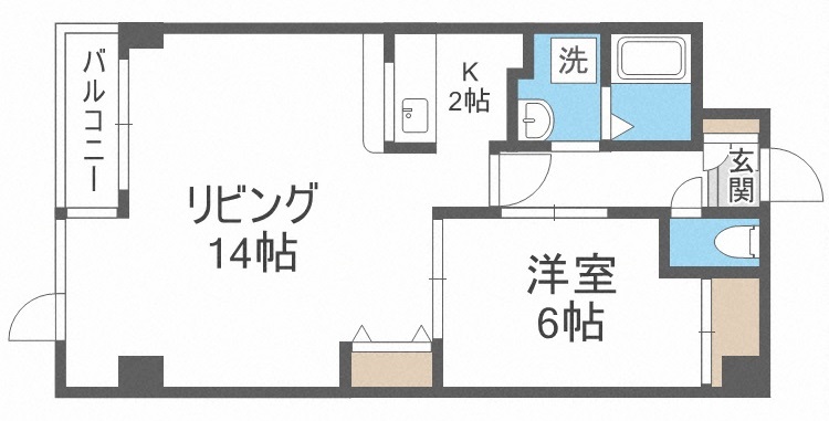 ヴィラサカエ豊平の間取り