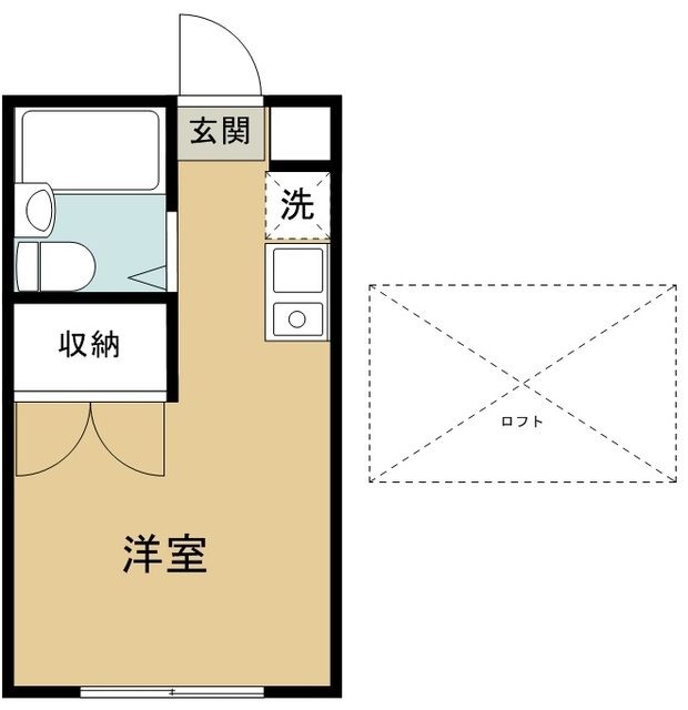 小平市上水新町のアパートの間取り