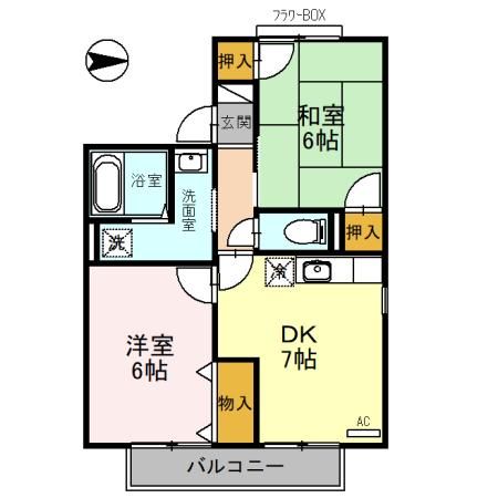 トゥインクル根塚の間取り