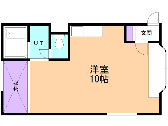 札幌市厚別区大谷地東のアパートの間取り