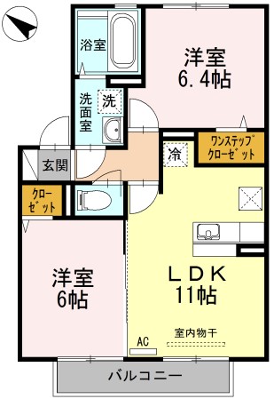 リュミエル　A棟の間取り