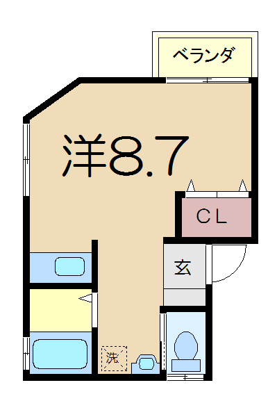 不二ハイム衣笠の間取り