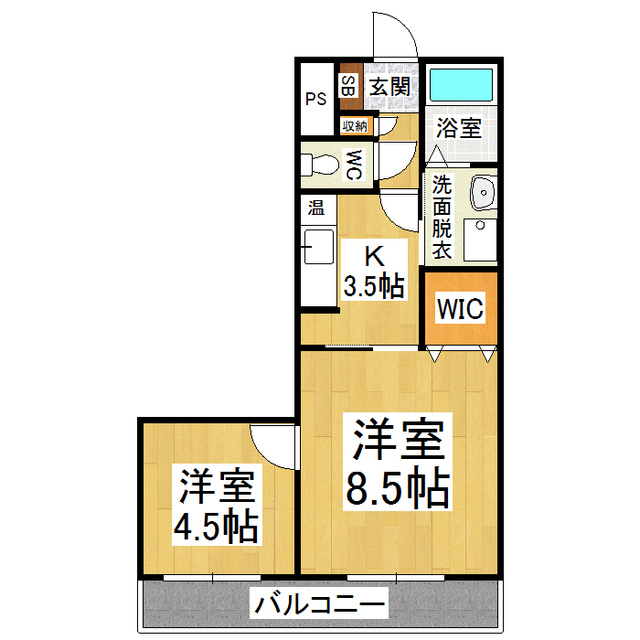 レスポワール２１の間取り