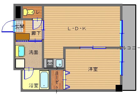 プラスパー築町の間取り