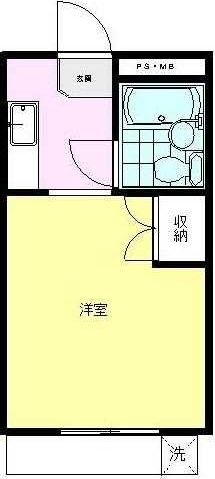 青梅市新町のアパートの間取り