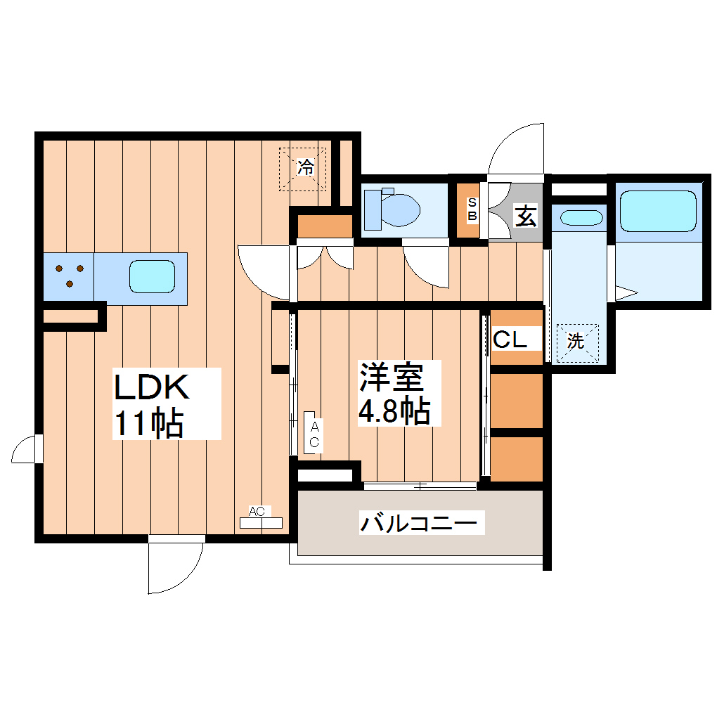 D-ROOM白萩町の間取り