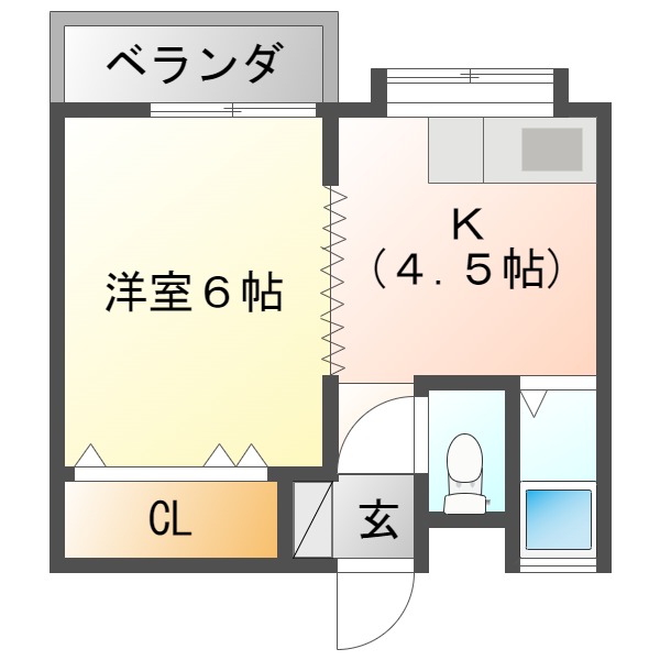 コーポ小野の間取り