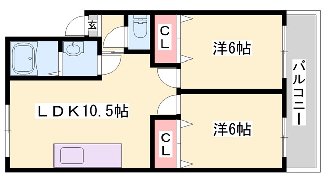 土居パレスの間取り