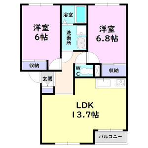 メゾン白沢の間取り