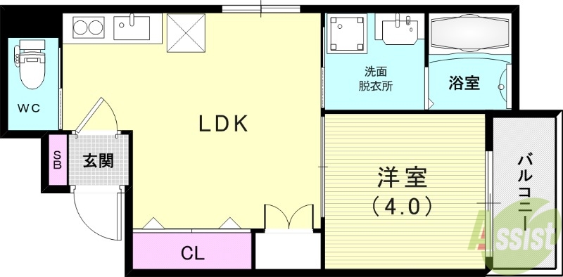 Tre Court 兵庫Iの間取り