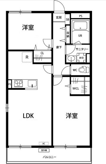 八千代市下市場のマンションの間取り