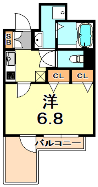 神戸市東灘区深江本町のマンションの間取り