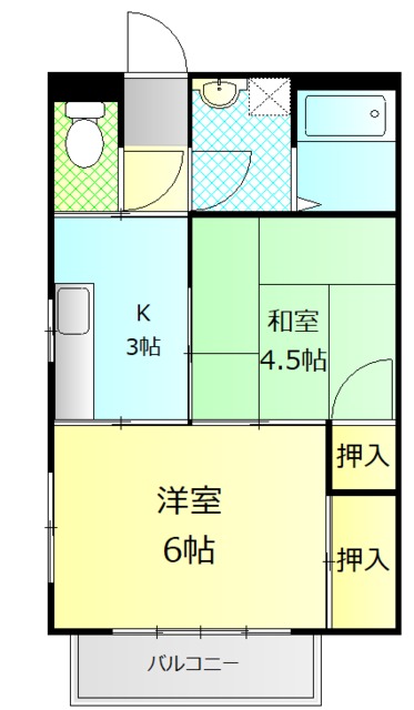 第二堂丸ハイツの間取り