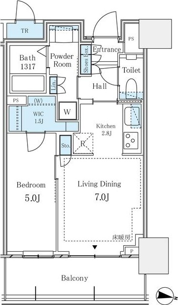 パークタワー西新宿の間取り