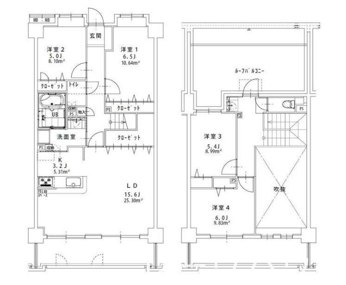 福岡市早良区弥生のマンションの間取り