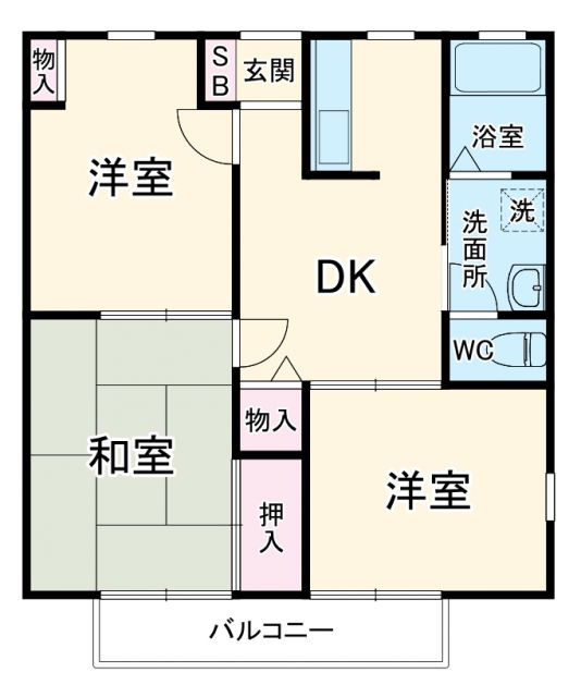 ナガオハイツの間取り