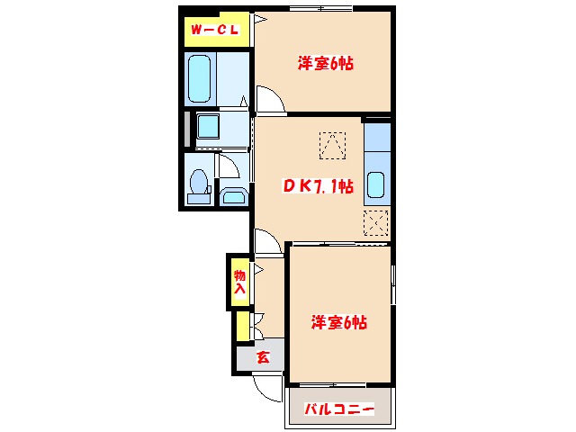 ウィルコート・永慎の間取り