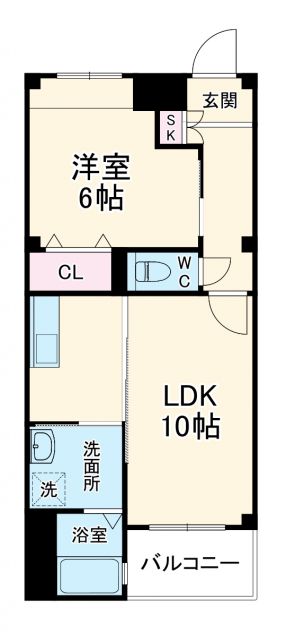 日進市竹の山のマンションの間取り