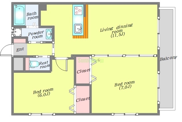 リビングステージ木町通の間取り