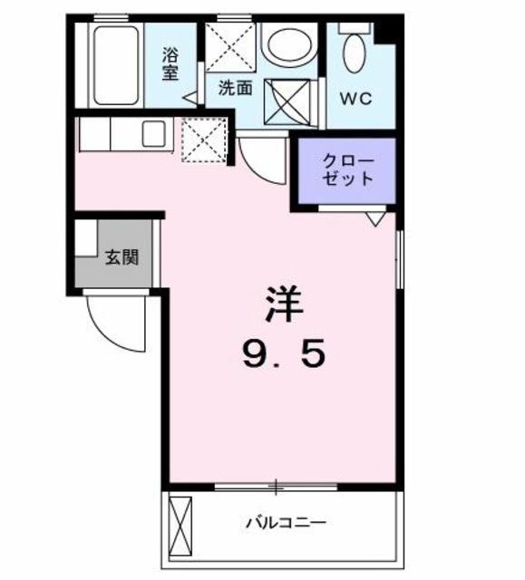 昭島市田中町のアパートの間取り