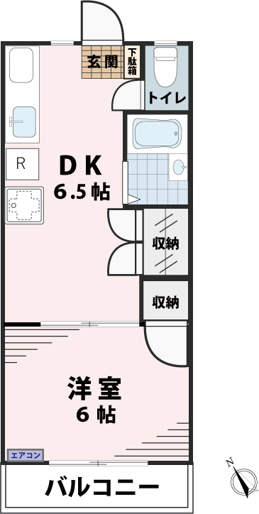 シャトーMKの間取り