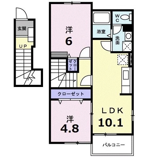 グランドールさくらＡの間取り