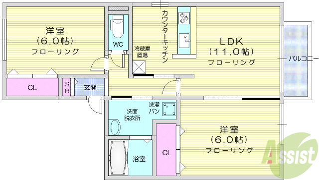 ラルーナの間取り