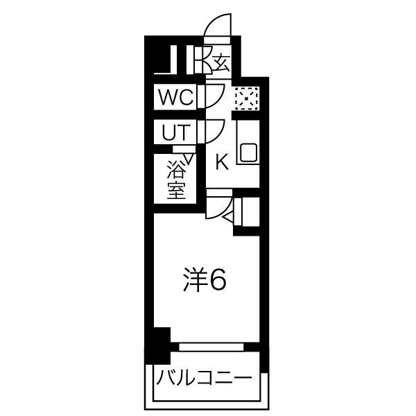 メイクス今池０２の間取り