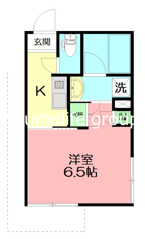 茅ヶ崎市代官町のマンションの間取り