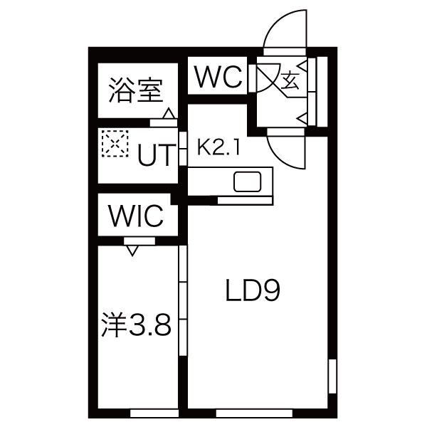 ガーディアン発寒の間取り