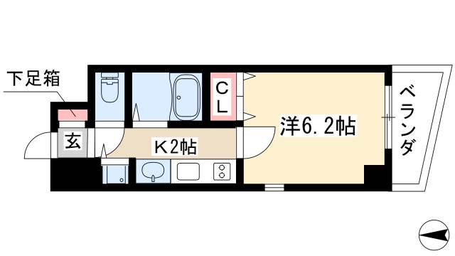 【プレサンス泉シティアークの間取り】