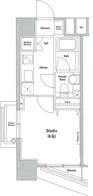 ファーストリアルタワー新宿の間取り