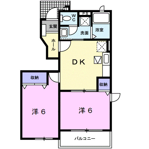 ラピシアＢの間取り