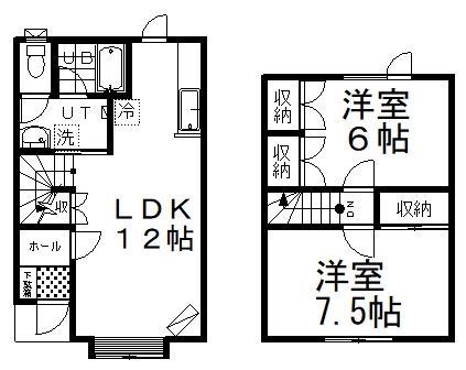 安喰ハイツの間取り