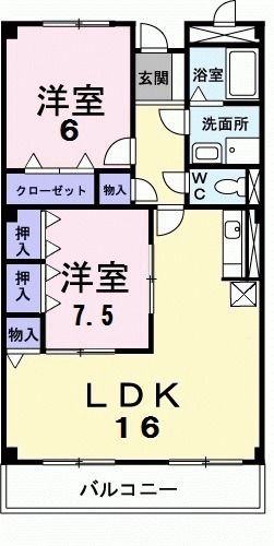 【町田市相原町のマンションの間取り】