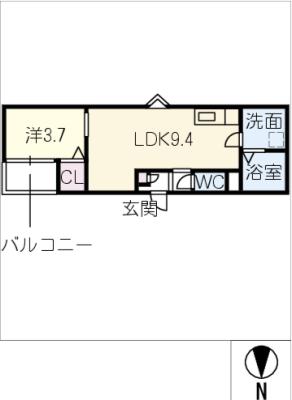 ＬＥＣＯＣＯＮ津島IIIの間取り