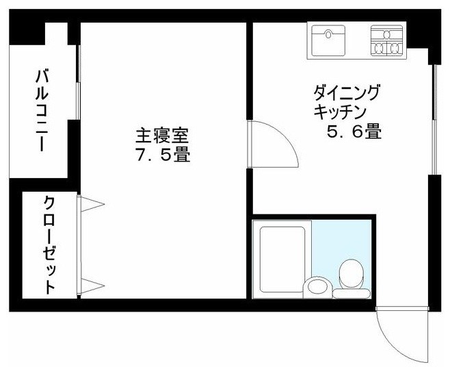 港区赤坂のマンションの間取り