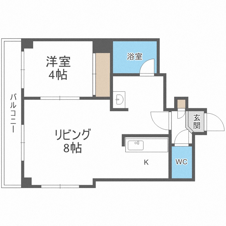 カサブランカ参番館の間取り