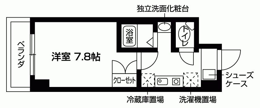 エル・セレーノ西院II番館の間取り