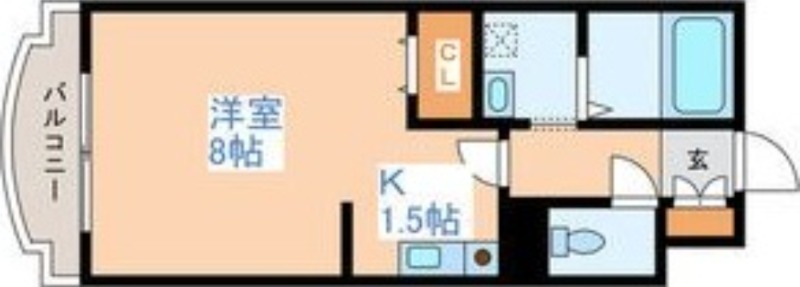 札幌市豊平区平岸四条のマンションの間取り