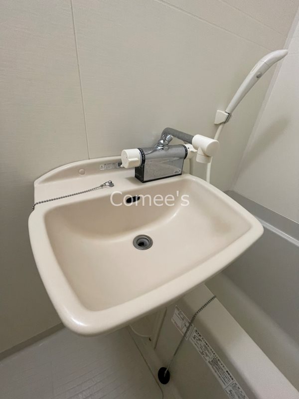 洗面設備　洗面台はバスルームに設置されています