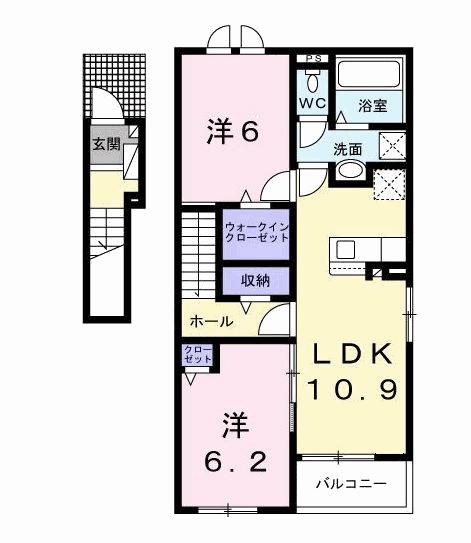 ナチュラル　カーサの間取り