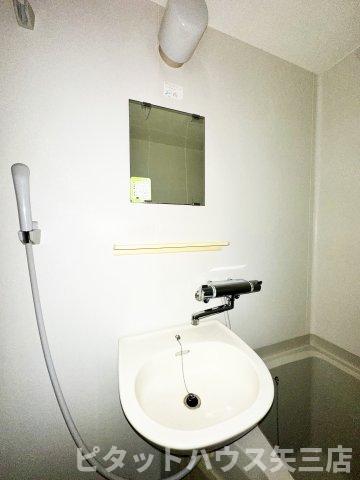 洗面設備　広い洗面スペース