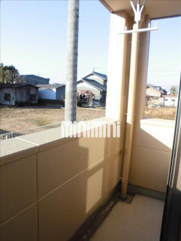 バルコニー　南向きのベランダです