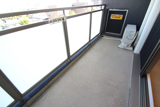 バルコニー　北向きのバルコニーです