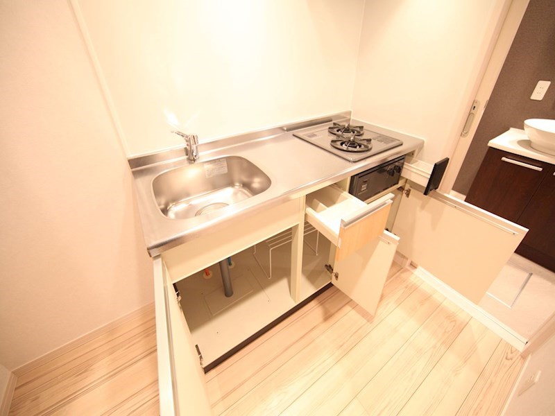 キッチン　システムキッチン（ガス2口コンロ付）