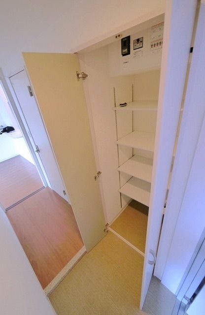 玄関　広い玄関とシューズボックス