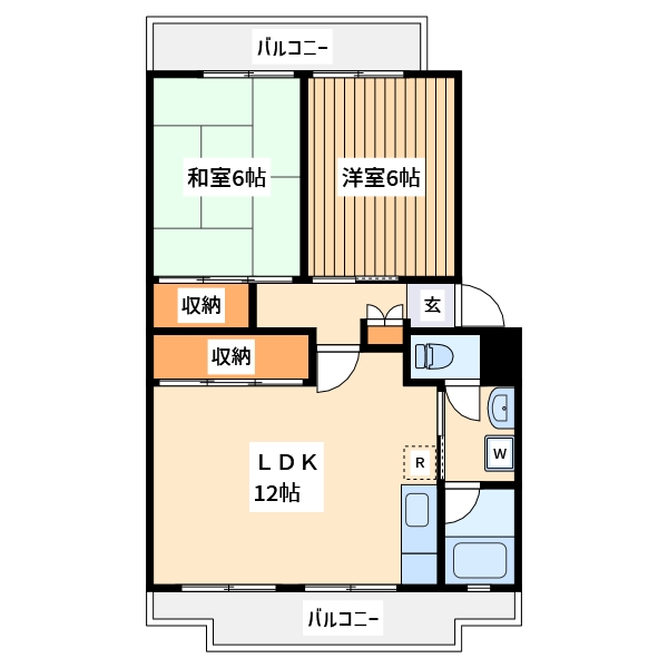 パークシティ白扇2号棟の間取り