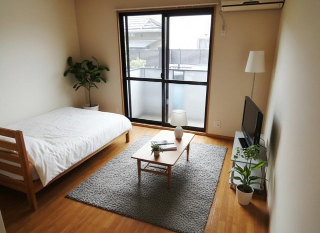 居室・リビング　ＣＧで家具等を配置したもので家具等は含まれません。